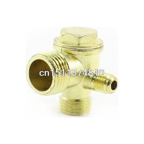 3 Way Brass Male Threaded Check Valve Tool for Air Compressor