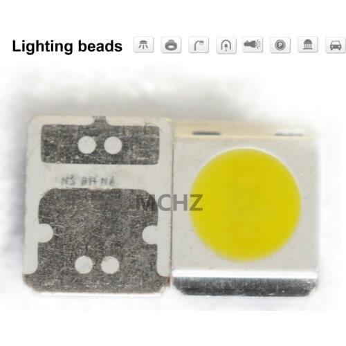 500pcs/lot SMD LED SEOUL 3528 3030 2835 1W 2W 3W White and warm white lamp beads highlight 3V-3.6V 700MA 5000-5500K