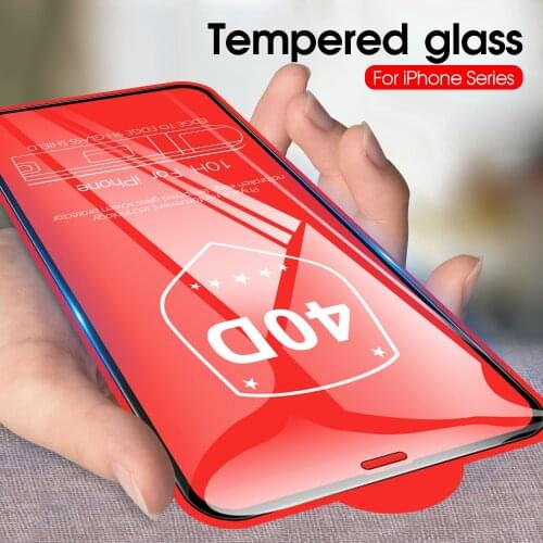 40D Toughened Protective Glass For iPhone SE 2020 XS MAX XR X XS 6 6S Screen Protector Film For iPhone 6 7 8 6S Plus 11 Pro Max