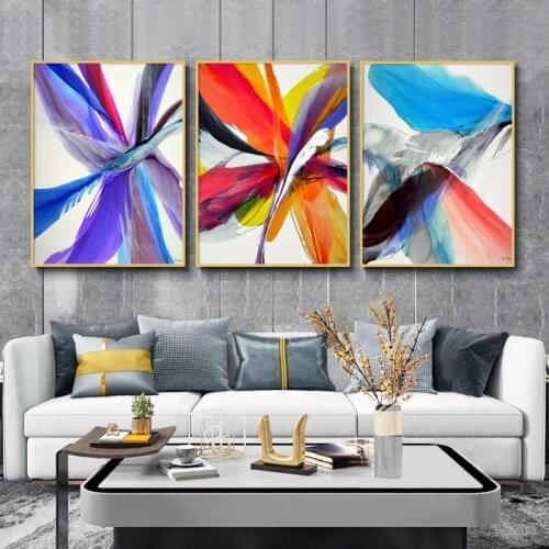 Abstract Art Painting Posters and Prints Colorful Canvas Paintings Wall Art for Living Room Bedroom Home Decoration Pictures