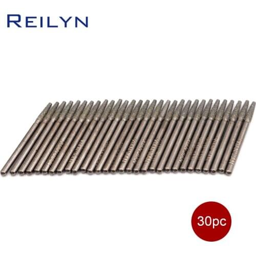 150# 30pcs diamond abrasive bits grinding needle manicure knife naild beautifying dremel/rotary tools