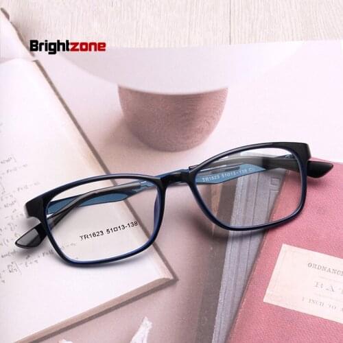 Brightzone fashion high definition myopic glasses frame TR90 ultra light glasses frame men and women universal