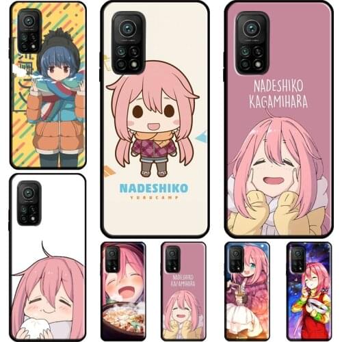Nadeshiko Kagamihara Yuru Camp Coque For POCO X3 Pro F3 M3 F2 F1 Phone Case For Xiaomi Mi 11 Lite Ultra Mi A3 10T 9T Pro