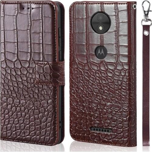DOREXLON Case for Motorola Moto C XT1750 XT1754 XT1755 crocodile texture Cover phone case funda full Protective bumper coqa