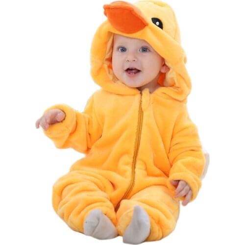 Wonder Garden Infant Baby Yellow Duck Costume Onesie Jumpsuit Halloween Party Cosplay Costumes Christmas Purim Holiday outfit