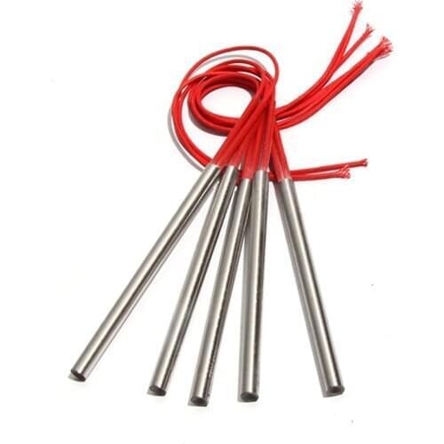 10PCS 9mm 120~135mm 201SUS Cylindrical Electric Heating Pipe 110V/220V/380V 300W/305W Tubular Single Head Dual Heater