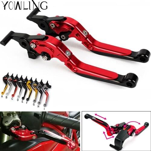 CNC Motorcycle Adjustable Foldable Extendable brake clutch levers for ducati 695 MONSTER 2007-2008, 696 MONSTER 2009-2014