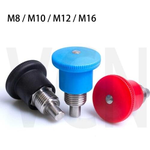 Locking spring screw/ dowel Indexing plunger,index plungers,VCN218 , Mini type,plastic knob , stainless steel, M8 M10 M12 M16