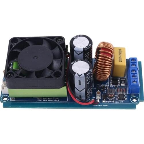 IRS2092S 500W Mono Channel Digital Amplifier Class D Stage HIFI Power Amp Board LM3886 with Fan