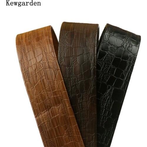 Kewgarden DIY Bow Hair Accessories Artificial Leather Webbing Crocodile Pattern PU Layering Ribbon 30mm Handmade Tape 5 Meters