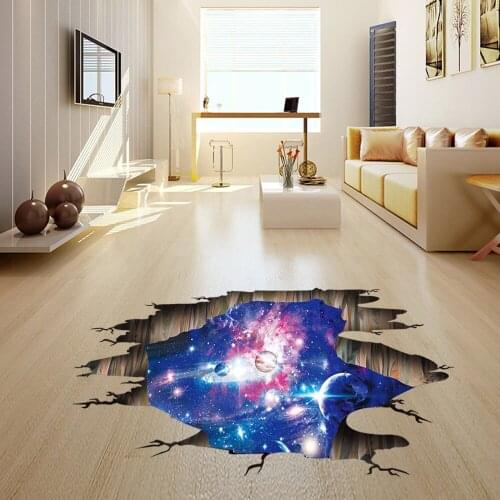 Cosmic Starry Sky Universe Planet Self-adhesive Wall Stickers Living Room Bedroom Children Room Decoration Floor Ceiling Poster
