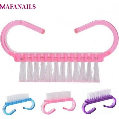 MAFANAILS 5pcs/set 3 Colors Nail Dust Brush Soft Nail Art Manicure Dust Cleaner Small Angle Cleaning Nail Remover Tools TRP02