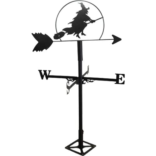 Weather Vane Metal Wind Speed Spinner Garden Outdoor Wind Measuring Tool
