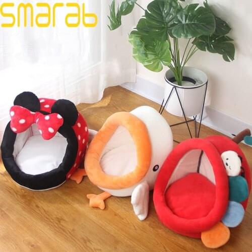 Cartoon Cat Bed House Kennel Dog Bed Sofa Dog House Cushion Pet Bed Cat House Dog Bed for Small Dogs Camas Para Perros Grandes