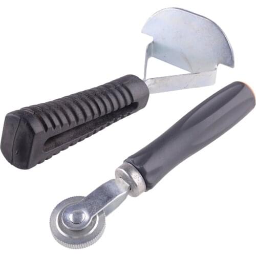 New Auto Tyre Puncture Patch Bearing Roller Stitcher Liner Scraper Repair Tools Universal