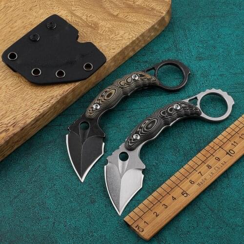 Eagle mouth knife straight knife tactical knife fixed knife survival knife camping life-saving knife tool folding knife EDC tool
