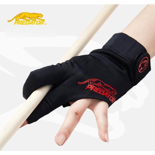 Original PREDATOR Billiard Pool Cue Gloves Black/ Red Durable Comfortable Gloves Professional Gloves Billard Accessories