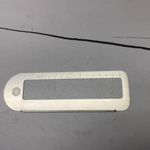 Positioning Steel Plate Printing Auxiliary Ruler For Mbrush Printer Printpen Printpods Food Printing Ruler Stainless Steel #R20