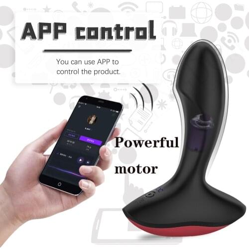 Smart APP Control Strong Vibration Anal Plug Silicone Dildo Butt Plug Prostate Massager Vagina Anus Expansion SM Couple Sex Toys