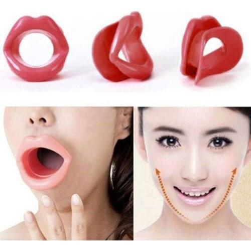 Slimming Silicone Rubber Face Slimmer Exercise Mouth Piece Muscle Anti Wrinkle
