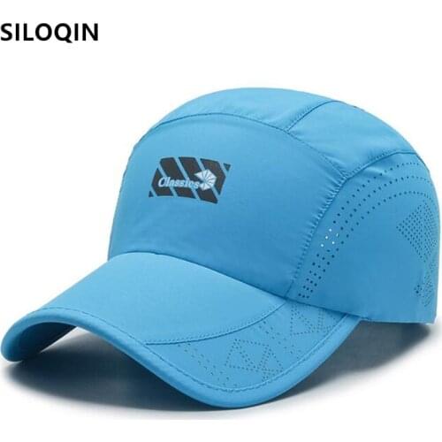 SILOQIN Summer Men Womens Mesh Cap Breathable Baseball Caps Snapback Cap Adjustable Size Sports Cap Mountaineering Fishing Cap