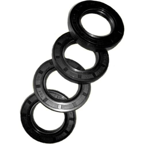 2 Pcs TG4 NBR Nitrile Rubber Oil Seal Three Lip Radial Shaft Seals Gasket ID 38*50/55/56/58/62/65*8/12 MM Sealing Ring