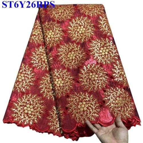 High quality African lace fabric for wedding 2018 lace Sequins Organza African French lace fabric XYQ4002