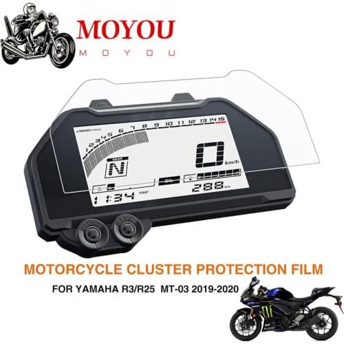 Screen Protector Cluster Dashboard Cover Scratch Protect Instrument Film For Yamaha YZF R3 YZF R25 MT-03 2019-2020 high quality