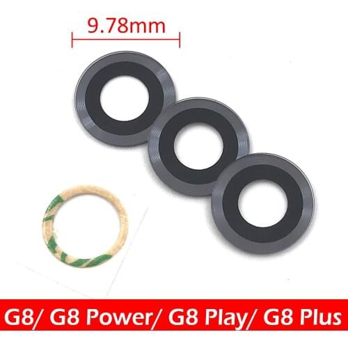 10PCS For Moto G8 / G8 Plus / G8 Power / G8 Play Rear Camera Small Glass Lens Back Camera Glass Cover Replacement Parts
