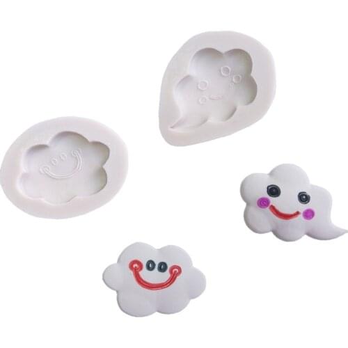 3D Cloud Rainbow Silicone Mould Fondant Cake Decorating Tool Chocolate Mould Soft Ceramic Candy Mould