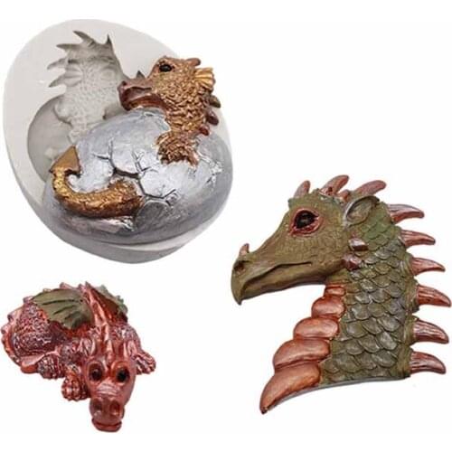 3D Dinosaur Silicone Mold For DIY Handmade Chocolate Cookie Fondant Cupcake Decorating Fondant Tool Mould