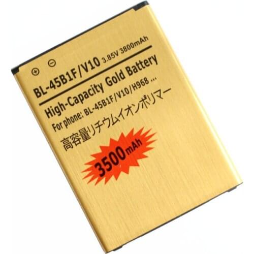 5pcs /lot 3500mAh BL-45B1F 3.85VDC Replacement Gold Battery For LG V10 H968 H961N H900 H901 VS990 F600 F600L F600K H960A LS992