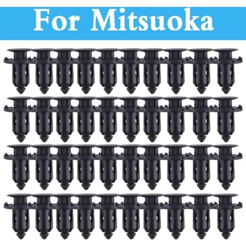 50pcs 9mm Plastic Screw Rivet Push Fit Panel Trim Clips Fixings Clips Black For Mitsuoka Orochi Ray Ryoga Viewt Galue