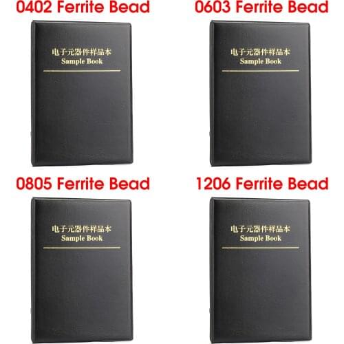 Areyourshop 0402 0603 0805 1206 SMD SMT Ferrite Bead Assorted Sample Book Component Magnetic