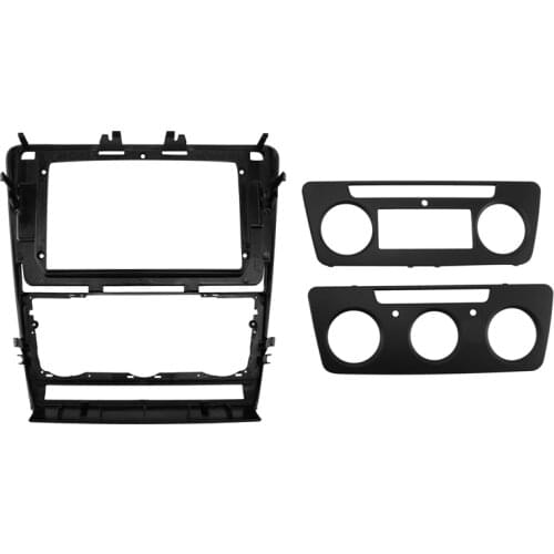 2 Din 10.1 Inch Car Fascia for SKODA OCTAVIA 2007-2014 Stereo Radio Panel DVD Frame In-Dash