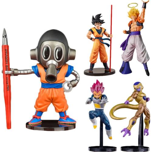 14cm-28cm Dragon Ball Toriyama Akira Goku Figura Dragon Ball Goku Vegeta Gogeta PVC Action Figure Toys Figurals Dolls
