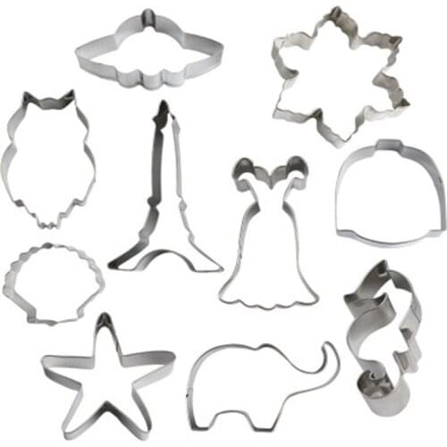 Stainless Steel Cookie Mold Shape Cake Fondant Mold Cookie Cutter Kitchen Accessories By Hand Cookie Tools Cupcake Decorator