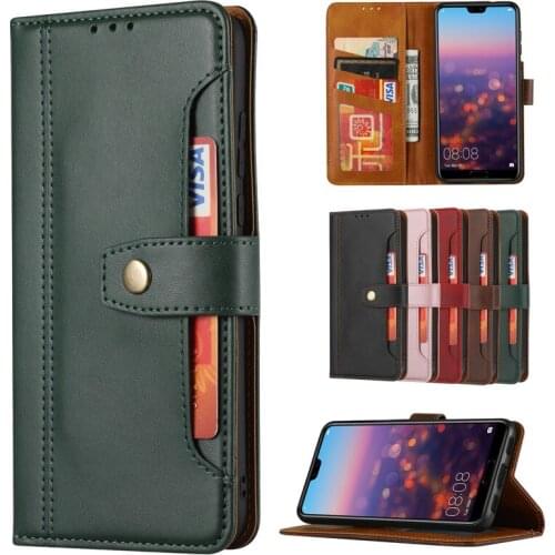 Retro Flip Leather Case For Huawei P30 P40 Pro With Wallet Protect Fundas Multi Cards Cover For Huawei P Smart 2021 Nova 6SE 7i