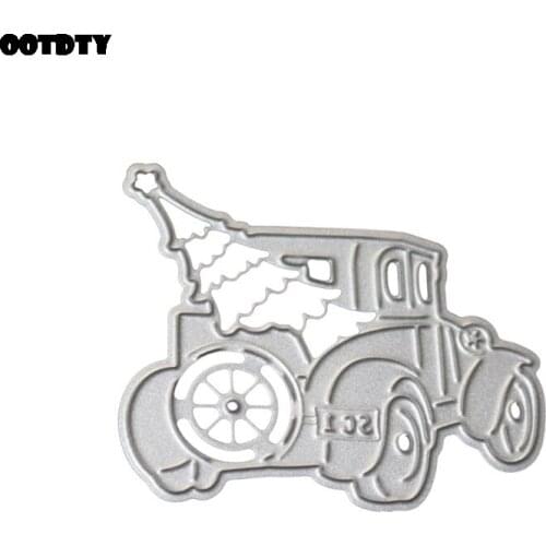 Car Metal Cutting Dies Stencil DIY Scrapbooking Album Stamp Paper Card Embossing Craft Decor