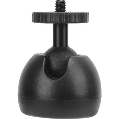 Mini Ball Head 1/4 Inch Screw Adapter Mini Tripod Ball Head Handheld Flexible with 1/4in Screw Hole for Camera Tripod Stabilizer