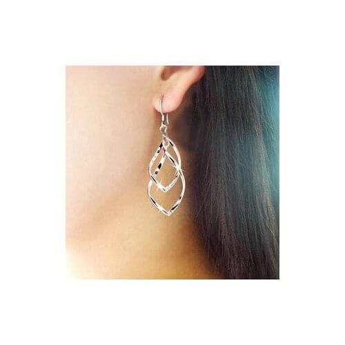 Fashion Top Quality Simple Spiral Ear Line Rose Gold Color Fashion Earrings Jewelry Wholesale