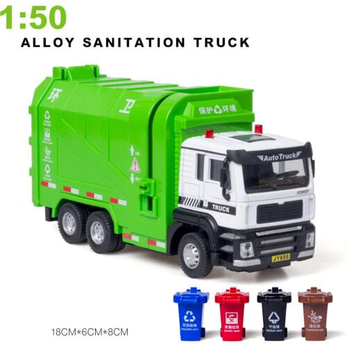 1/50 Simulation Fire Engineering Vehicle Alloy Diecast Car Model Excavating Machinery Rocket Gun With Sound Light Toys For Boys