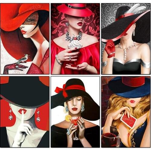 5D Diy Diamond Painting Elegant Woman Picture Portrait Full Square/Round Rhinestone Embroidery Mosaic Kit Home Decoration