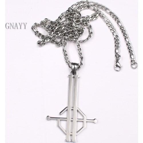 2019 new punk band rock jewelry Ghost B.C. Nameless Ghoul King Necklace Stainless Steel Merch Logo Symbol