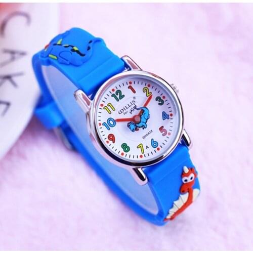 New Arrival 3D Cartoon Dinosaur Desgin Kids Watch Children Silicone Wristwatches Brand Quartz Fashion Casual Relogio Kol Saati