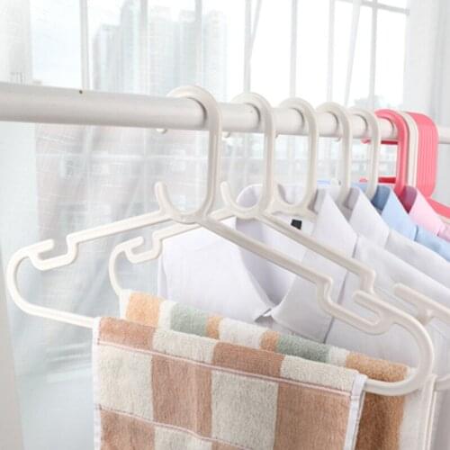 8 pcs/lot Plastic Hanger for Adult Size Clothing Extra Thick Clothes Hangers Ideal for Everyday Standard Use Shirts Blouses Dres