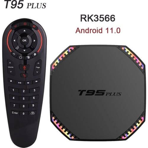 Smart TV Box T95 Plus RK3566 Android 11.0 1000M 8K 4G/32G 8G/64G 2.4G 5G Dual Wifi BT4.0 USB3.0 Media Player Set Top Box PK T95