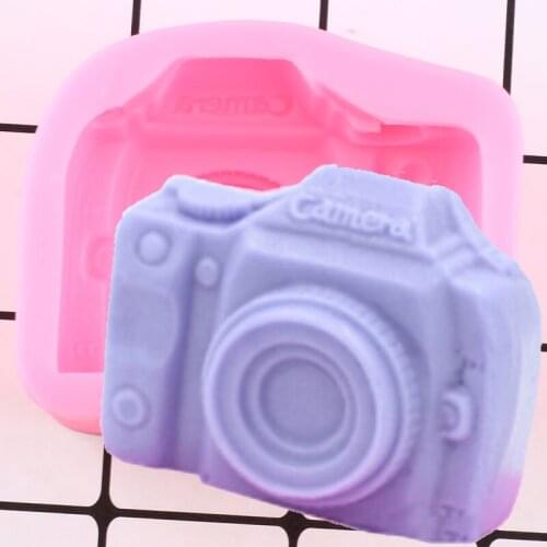 Camera Silicone Mold 3D Craft Soap Moulds Chocolate Gumpaste Mould Fondant Cake Decorating Tools Candy Clay Resin Molds