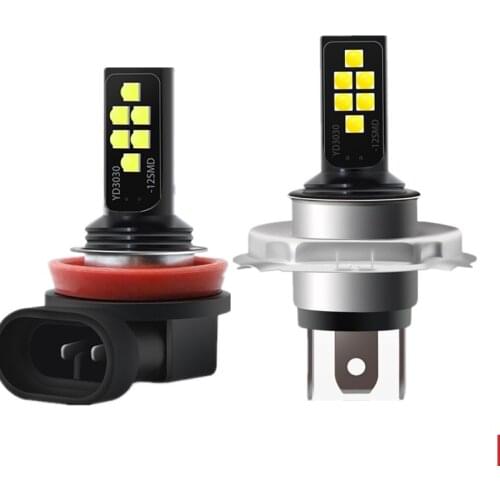 Canbus H8 H11 LED Car Fog Light Lamp 6000K White Error Free Auto Bulbs 12V 60W No Delay Lighting Car LED Light Accessories