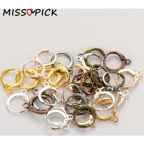 20pcs 12*4mm Stainless Steel Jewelry French Earring Hooks Base Hoops Earrings Clasps Accessories for DIY Jewelry Finding Making
